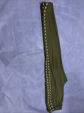 PINK Victoria's Secret Women’s Black Joggers with Contrast Stitching